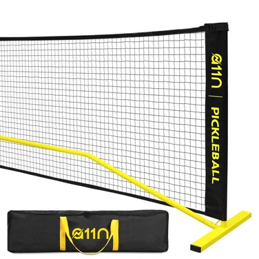 A11N Sports Portable Pickleball Net System, Designed for All Weather Conditions with Steady Metal Frame and Strong PE Net, Regulation Size Net with Carrying Bag