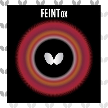 Butterfly Feint OX Table Tennis Rubber Sheet - No Sponge (OX) - Red or Black - 1 Long Pips Table Tennis Rubber Sheet - Professional Table Tennis Rubbers