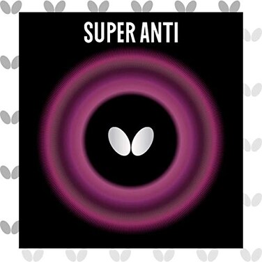 Butterfly Super Anti Table Tennis Rubber Table Tennis Rubber - 1.9 mm - Red or Black - 1 Inverted Table Tennis Rubber Sheet - Professional Table Tennis Rubber