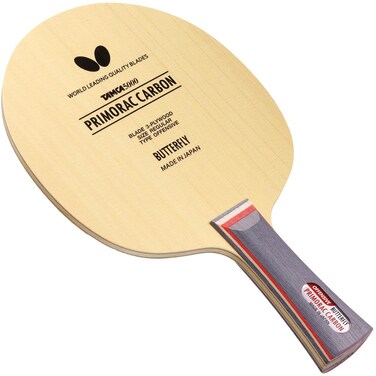 Butterfly Primorac Carbon Blade Table Tennis Blade - TAMCA 5000 Carbon Fiber Blade - Cypress Wood Fiber Blade - Professional Table Tennis Blade - FL and ST Handle Type - Made in Japan