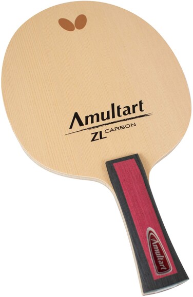 Butterfly Amultart ZL Carbon Table Tennis Blade - Professional Table Tennis Blade - Amultart ZL Carbon Blade - Available in Both FL and SI Handle Styles - Made in Japan