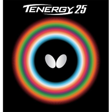 Butterfly Tenergy 25 Table Tennis Rubber Sheet   1.7 mm, 1.9 mm, or 2.1 mm   Red or Black   Professional Table Tennis Rubbers   1 Inverted Table Tennis Rubber Sheet