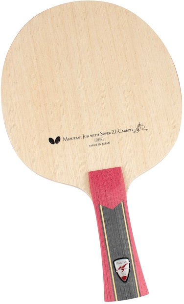 Butterfly Mizutani Jun Super ZLC Blade - Professional Table Tennis Blade - ZL Carbon Fiber Blade - Available in an, FL, and ST Handle Styles - Made in Japan