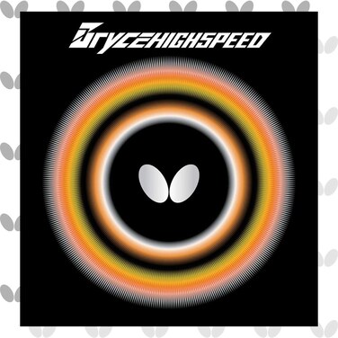 Butterfly Bryce High Speed Table Tennis Rubber Sheet - 1.9 or 2.1 mm - Red or Black - 1 Inverted Table Tennis Rubber Sheet - Professional Table Tennis Rubber