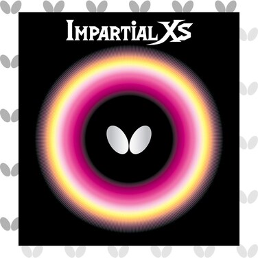 Butterfly Impartial XS Table Tennis Rubber   1.7 mm, 1.9 mm, 2.1 mm, or MAX   Red or Black   1 Short Pips Table Tennis Rubber Sheet   Professional Table Tennis Rubber