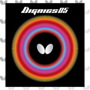 Butterfly Dignics 05 Table Tennis Rubber Table Tennis Rubber   1.9 or 2.1 mm   Red or Black   1 Inverted Table Tennis Rubber Sheet   Professional Table Tennis Rubber