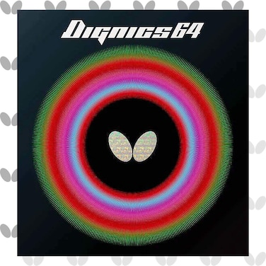 Butterfly Dignics 64 Table Tennis Rubber Table Tennis Rubber   1.9 mm or 2.1 mm   Red or Black   1 Inverted Table Tennis Rubber Sheet   Professional Table Tennis Rubber