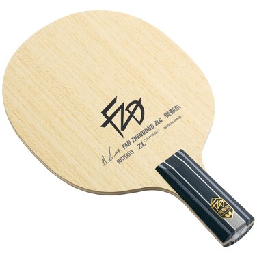 Butterfly Fan Zhendong ZLC Table Tennis Blade - Professional Table Tennis Blade - Traditional or Reverse Backhand Chinese Penhold Handle Style - Made in Japan
