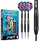 Peter Wright Snakebite 3: 26g Tungsten Darts Set with Flights and Stems