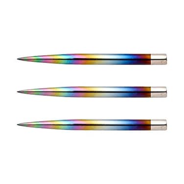 RED DRAGON Specialist Dart Points - Rainbow Effect Coated 32mm - 3 Sets per Pack