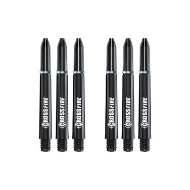 RED DRAGON Crossfire Carbon Fibre Intermediate Dart Shafts - 2 Sets Per Pack (6 Dart Shafts in Total)