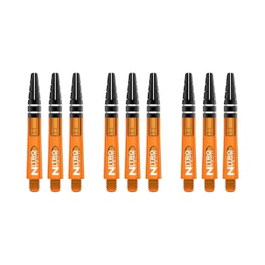 RED DRAGON Nitrotech Short Stems - Orange - 3 Sets per Pack (9 Stems in Total)