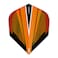 RED DRAGON Hardcore Radical Orange V Extra Thick Standard Dart Flights - 4 Sets Per Pack (12 Dart Flights in Total)