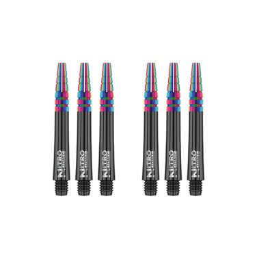RED DRAGON Nitrotech Ionic Short Stems - Black - 2 Sets per Pack (6 Stems in Total)