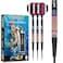 RED DRAGON Peter Wright Snakebite World Champion Tapered SE 23 Gram Professional Darts Set Including Flights and Shafts (Stems)