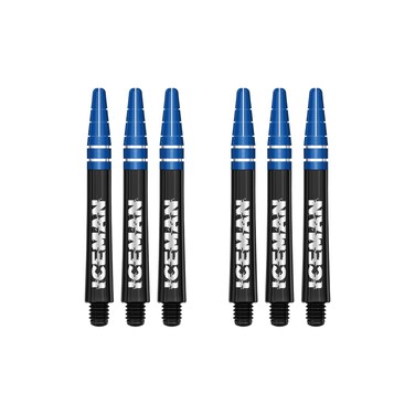 RED DRAGON Gerwn Price Iceman Nitrotech Ionic Medium Black Stems - 2 Sets per Pack (6 Stems in Total)