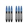 RED DRAGON Gerwn Price Iceman Nitrotech Ionic Medium Black Stems - 2 Sets per Pack (6 Stems in Total)