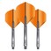 RED DRAGON Dart Flights and Shafts (Stems) Combo Set - Orange Hardcore Flights and VRX Black Shafts