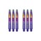 RED DRAGON Peter Wright Snakebite Nitrotech Short Purple Ionic Dart Stems - 2 Sets per Pack (6 Stems in Total)