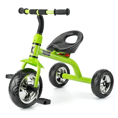 Xootz Tricycle for Kids, Trike Easy Clip and Portable - Green