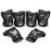Xootz Kids Pad Set, 6-Piece Knee, Elbow and Wrist Protection Set, for Skateboarding, Scooter and Skating, Ages 3-14 Years, Black