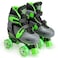 Xootz Roller Skates, Kids Adjustable Quad Skates for Beginners, with Light Up LED Wheels, Multiple Colours and Sizes, Ages 5+