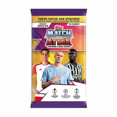 2023-24 Topps Match Attax UEFA Champions League Cards Packet (12 Cards Each), UCLMA23-2301