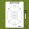 FORZA Dry Erase Coaches Clipboard [13 Sport Options] - Wipe Clean Tactics Whiteboard (Aussie Rules Football)