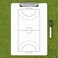 FORZA Dry Erase Coaches Clipboard [13 Sport Options] - Wipe Clean Tactics Whiteboard (Handball)