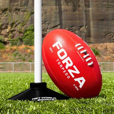 FORZA Torpedo AFL Training Football   Weatherproof Aussie Rules Footballs   100% Hand Stitched (Pack of 1, 5)