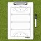 FORZA Dry Erase Coaches Clipboard [13 Sport Options] - Wipe Clean Tactics Whiteboard (Field Hockey)