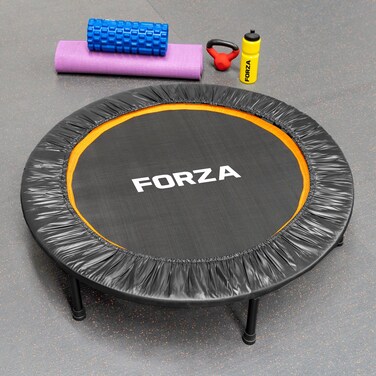 FORZA Mini Exercise Trampoline [40in]   Premium Cardio Fitness Trampette for Home &amp; Gym Workouts, Ideal for Balance, Cardio &amp; Coordination   Durable Steel Frame Springs
