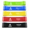 Resistance Bands Set of 5 Exercise Band for Yoga, Pilates, Gym, Strength Training, Ideal for Home Workouts - with Free E-Guide