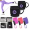 ActiveGear Ankle Resistance Bands with Cuffs - Ideal for Glutes, Legs &amp; Core Workouts, Kickback Ankle Strap Set for Home Workout Equipment &amp; Gym Fitness - Purple