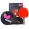 Butterfly B702FL Shakehand Table Tennis Racket   China Series   Powerful Carbon Blade and Rubber Combination with Racket Case   Recommended for Intermediate Level Players