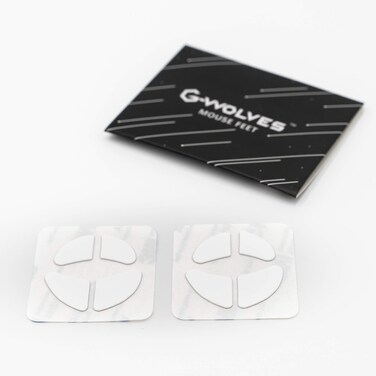 Gwolves skoll Mini (SKS) Skates - White PTFE Mouse Skates - Accessories Kit - 2 Pack