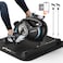 Under Desk Bike Pedal Exerciser, Quiet Magnetic Mini Exercise Bike with MERACH App for Arm, Leg Recovery, Physical Therapy, Smooth Foot Desk Cycle with 2 Resistance Bands &amp; Non-Slip Mat