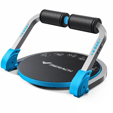MERACH Ab Machine for Stomach Workout, Ab Crunch Machine with 3 Adjustable Resistance and Automatic Rebound, Sit Up Machine with 330 LBS Weight Capacity, Ab Workout Equipment for Home Exercise