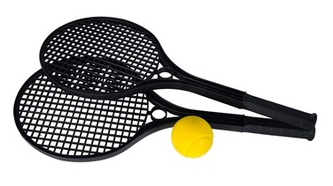 Simba 107404564 Softball Tennis, Black, 54 cm, 2 Tennis Rackets, 1 Tennis Ball, Sports Toy, Outdoor Toy