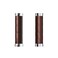 Brooks Slender Leather Grips (130 + 130 mm) -Antic Brown-New22 Unisex Adult Handlebar, Silver, Standard