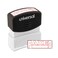 Universal UNV10054 Pre-Inked Faxed Message Stamp - Red Ink