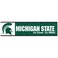 NCAA Michigan State University WCR13207110 Bumper Strip, 3" x 12