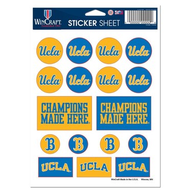 UCLA Vinyl Sticker Sheet 5" X 7