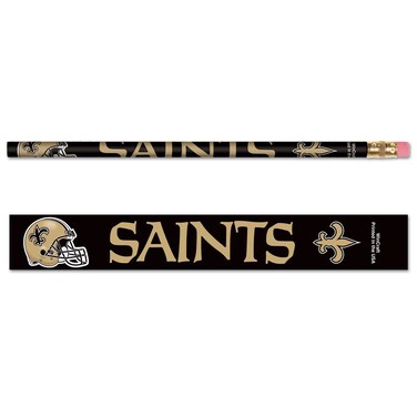 WinCraft NFL New Orleans Saints 15550041 Pencil (6 Pack)