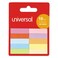 Universal UNV99026 1/2 in.x 2 in. Self-Stick Page Tabs - Assorted Colors (500/Pack)