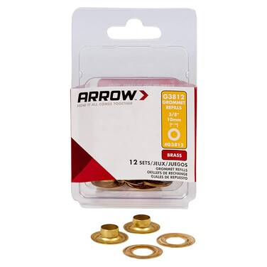 Arrow G3812 Grommet Refills (Set of 12), 3/8