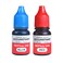 Accu-Stamp Ink Refill, Pre-Inked, Red &amp; Blue