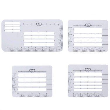 Lettermate 4 Style Envelope Addressing Guide Stencil Templates Fits Wide Range for Envelopes Sewing Thank You Mothers Day Cards 4pcs Street Number Stencil
