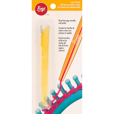 Boye 3702005001 Loom Pen Yarn Craft Tool, 1 Count (Pack of 1), Yellow