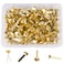 100 PCS Mini Brads, Brass Fasteners 20 x 8mm, Small Metal Brad for Paper Crafts &amp; Scrapbooking DIY, Handmade Cards